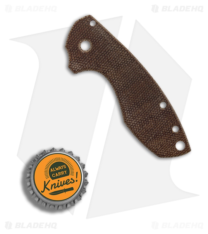 Karbadize CRKT Pilar Replacement Scale - Natural Canvas Micarta