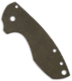 Karbadize CRKT Pilar Replacement Scale - OD Green Canvas Micarta