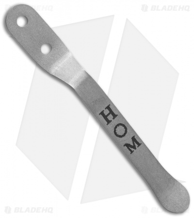 Hom Design Titanium Engraved Pocket Clip Balisong Basilisk