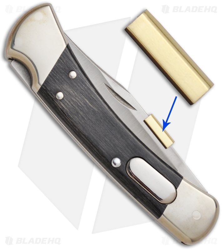 Kwik Thumb Bar Polished Brass Tab (Fits Blades up to 1/8" Thick - Buck 110)