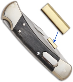 Kwik Thumb Bar Polished Brass Tab (Fits Blades up to 1/8" Thick - Buck 110)