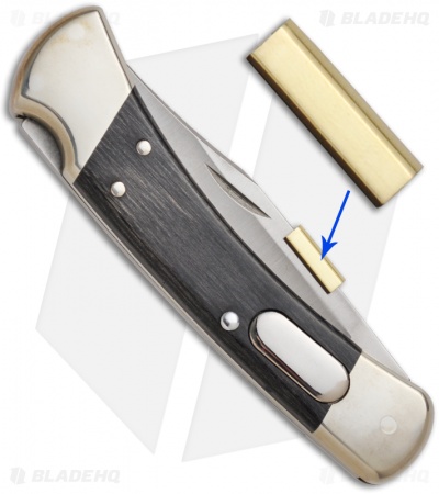 Kwik Thumb Bar Polished Brass Tab (Fits Blades up to 1/8" Thick - Buck 110)