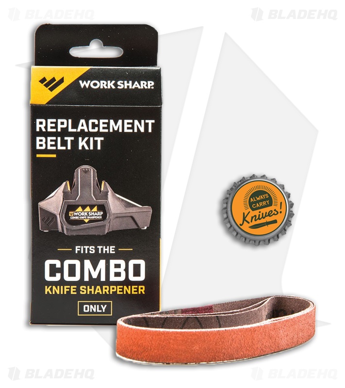Work Sharp Combo Knife Sharpener P120 Replacement Belt Kit - 3 Pack