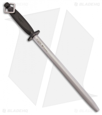Fallkniven D12 17.75" Pro Diamond Steel Rod Sharpener w/ Black Polymer Handle