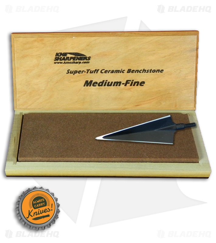KME Sharpeners "Super-Tuff" Bench Ceramic Sharpening Stone - Medium/Fine Grit