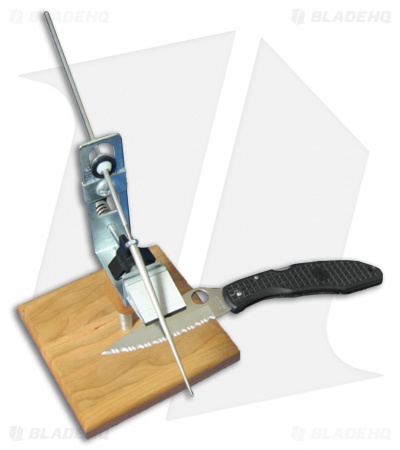KME Sharpeners Tapered Diamond Rod Sharpener for Serrated Blades