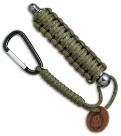 Stone River Gear Survival Firestarter and Sharpener w/ OD Green Paracord