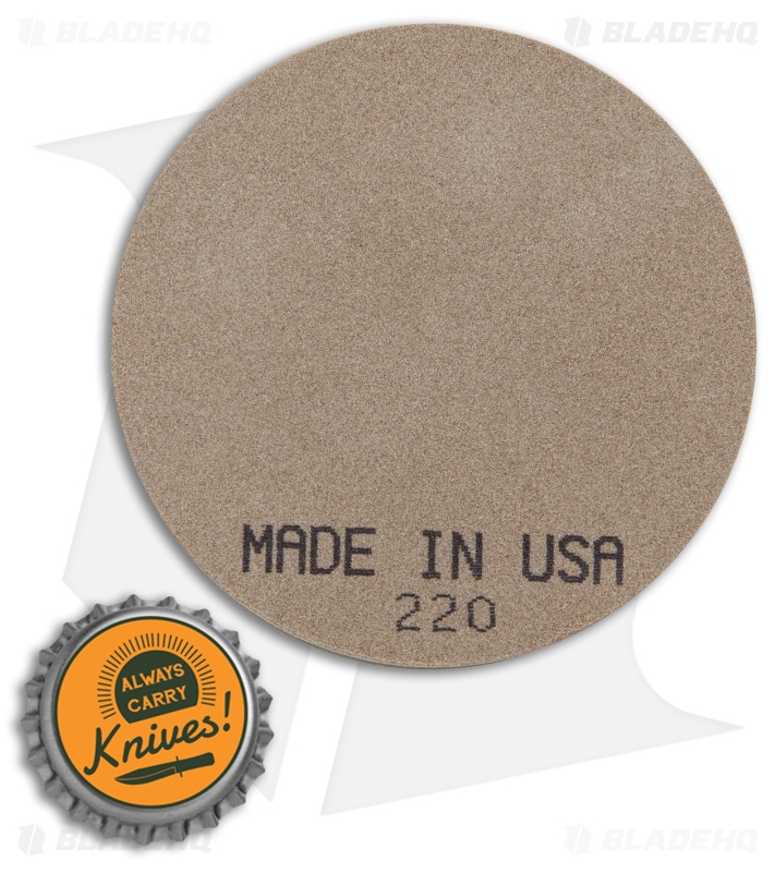 Straight Grain Supply Dual-Grit Round Sharpening Stone 220/400