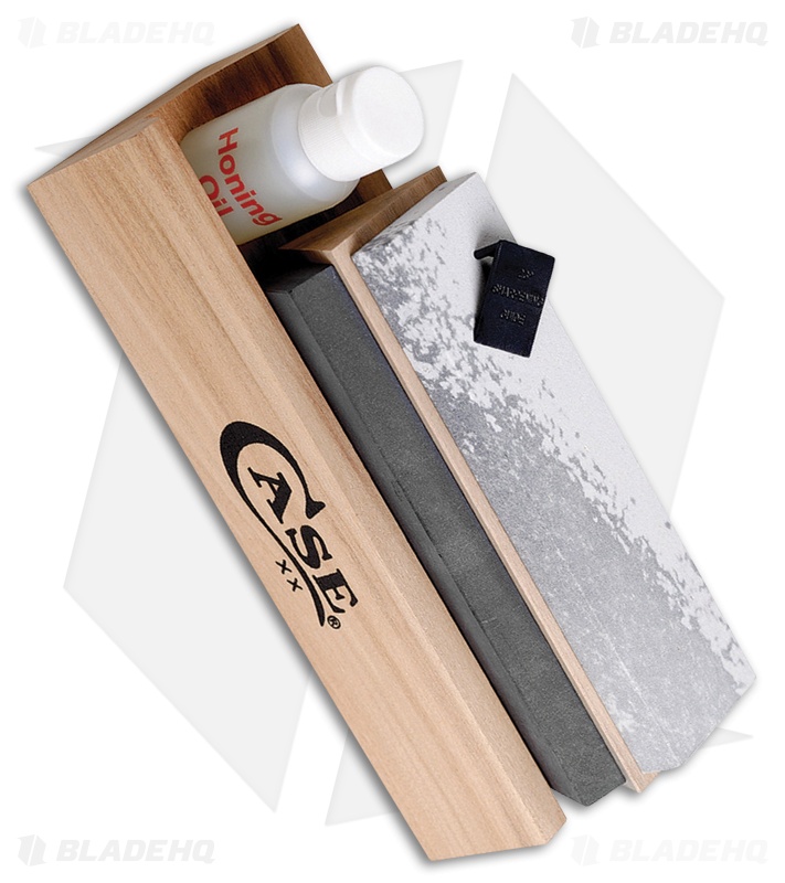 Case Cutlery Tri-Hone Sharpening Kit Black Arkansas Novaculite