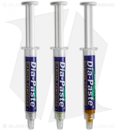 DMT Dia-Paste Honing Compound 3-Pack 1, 3, & 6 Micron - 2 Gram Syringes
