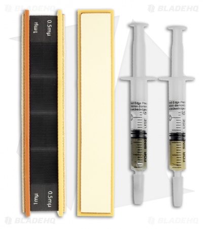 Wicked Edge 0.5 & 1 Micron Blank Leather Strops w/ Diamond Compound