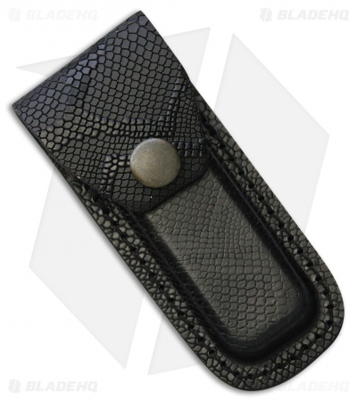 Tallen 3.5" Folding Knife Black Leather Sheath (SH1204)
