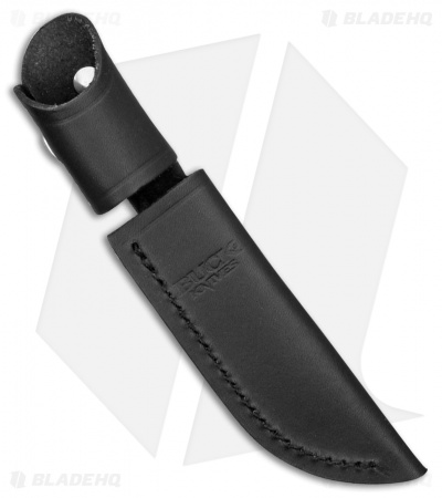 Buck Woodsman Black Leather Belt Sheath 0102-05-BK