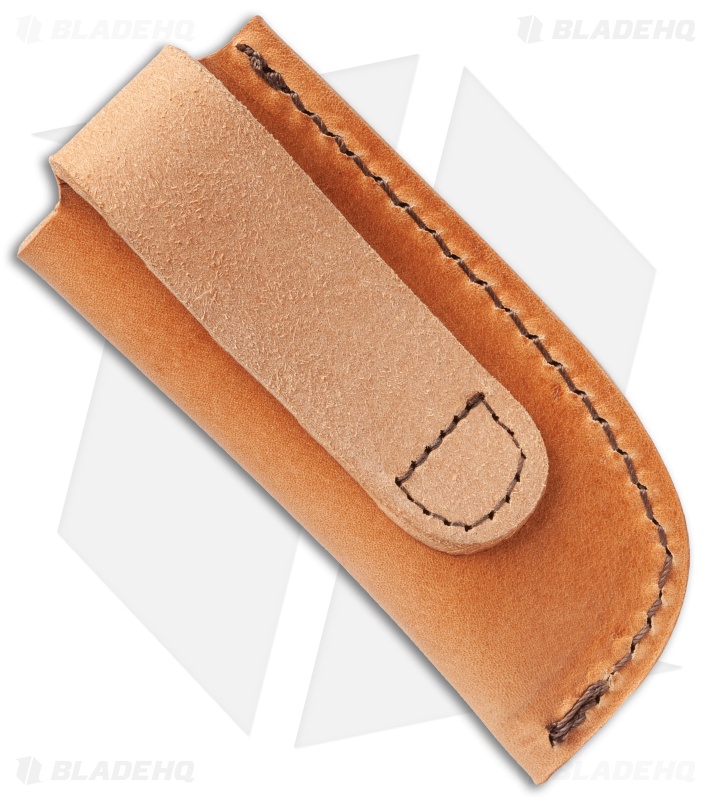 Case Cutlery Folding Knife Sheath Brown Leather 50289