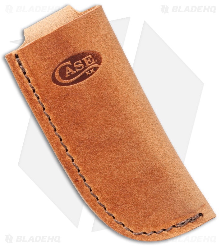 Case Cutlery Folding Knife Sheath Brown Leather 50289