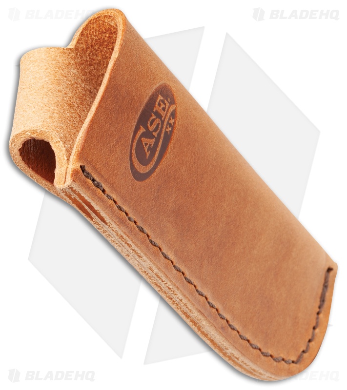 Case Cutlery Folding Knife Sheath Brown Leather 50289