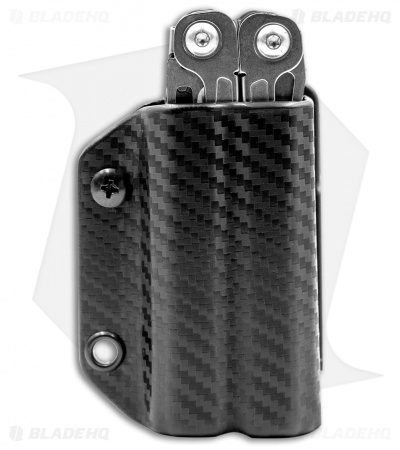 Clip & Carry Kydex Sheath Keychain for Leatherman Wingman (Black CF)