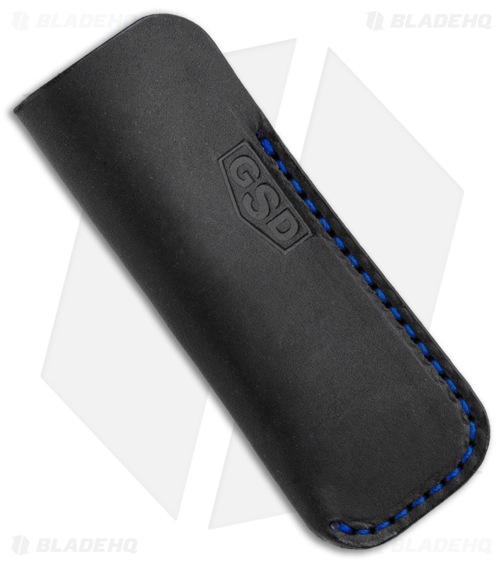Greg Stevens Design Leather Sleeve for Slipjoint Folder Black/Blue