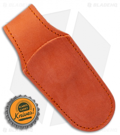 MKM Leather Pocket Knife Sheath - Orange 