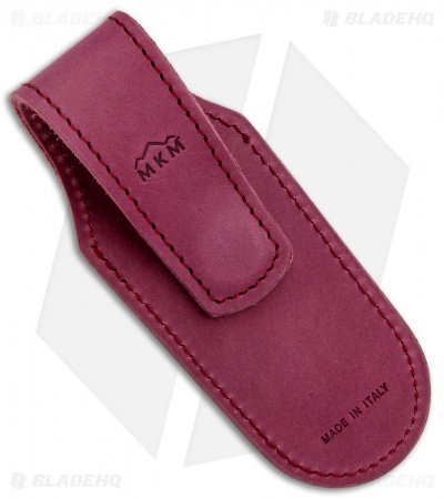 MKM Leather Pocket Knife Sheath - Burgundy