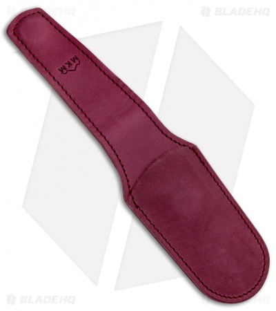 MKM Leather Pocket Knife Sheath - Burgundy
