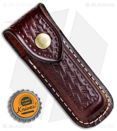Victorinox Zermatt Large 5" Brown Leather Belt Sheath - 33201