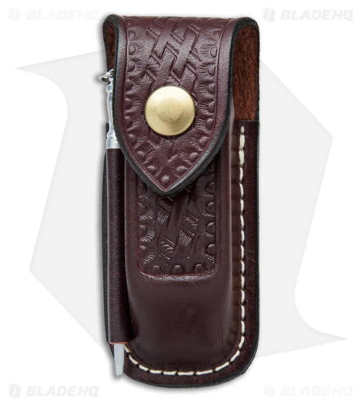 Victorinox Zermatt XL Brown Leather Belt Sheath w/ Sharpening Steel 33212
