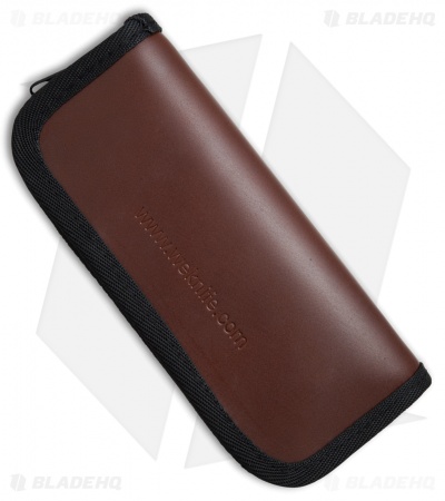 WE Knife Co. Leather Zippered Pouch (Brown) A-04