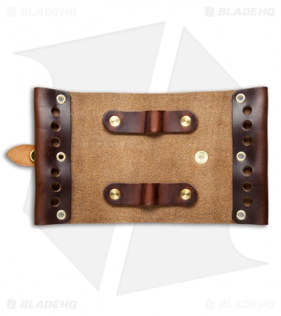 Scout Leather Co. Hex Bit Driver Tool Roll Brown CXL Leather