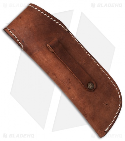 Venture 7.5" V114F Leather Fixed Blade Belt Sheath Brown