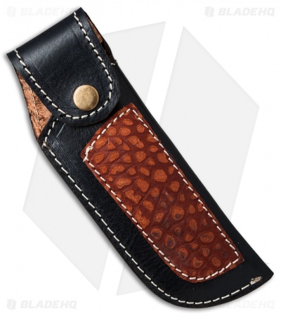 Venture 7.5" V114A Leather Fixed Blade Belt Sheath Black 