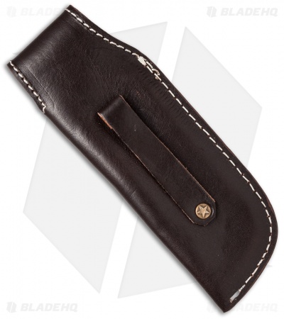 Venture 7.75" V114B Leather Fixed Blade Belt Sheath Brown