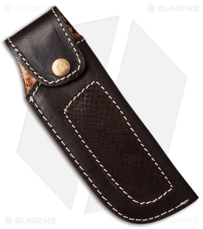 Venture 7.75" V114B Leather Fixed Blade Belt Sheath Brown