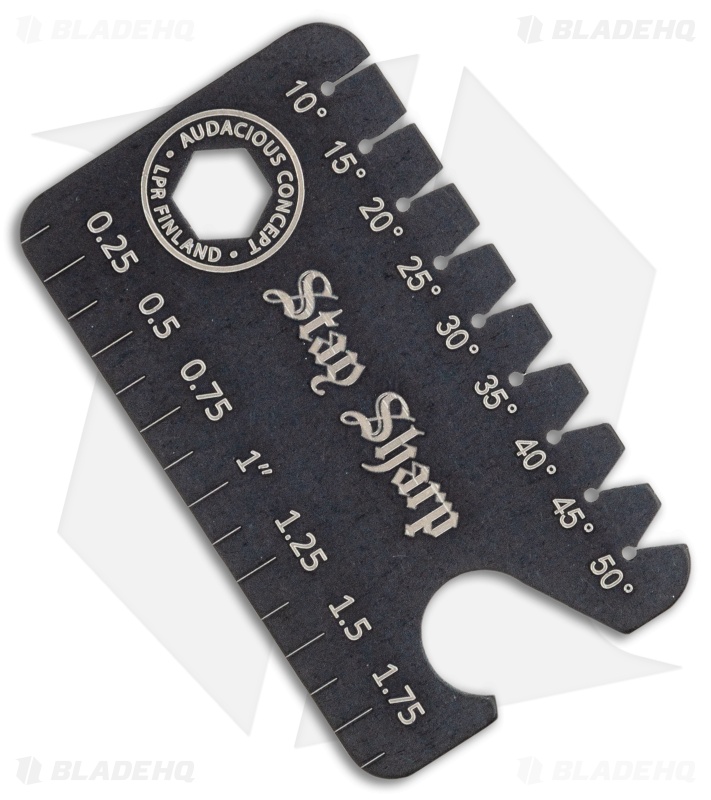 Audacious Titanium Dog Tag Tool Anglefinder V3- PVD Black 