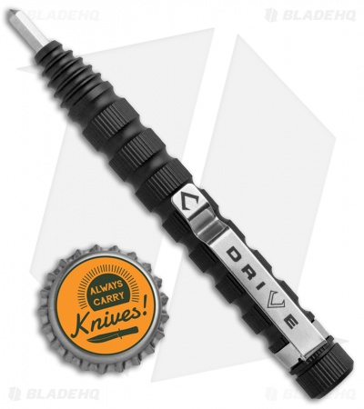 V NIVES Drive Bit Driver Black Aluminum w/ 7 Piece Bit Set