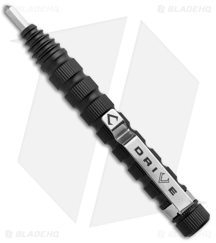 V NIVES Drive Bit Driver Black Aluminum w/ 7 Piece Bit Set