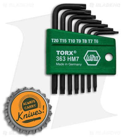 Wiha Tools L-Key Torx 7 Piece Bit Driver Set - 36392 