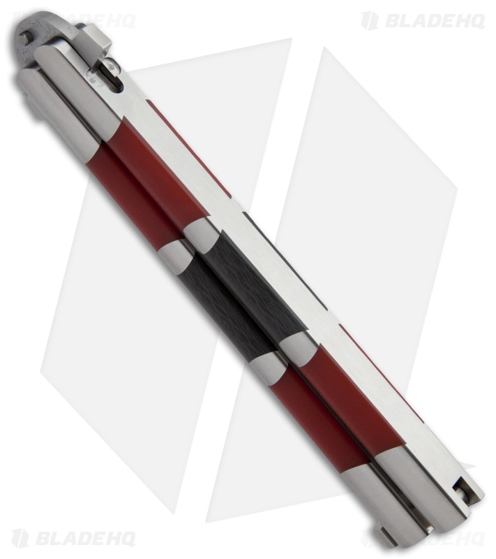 29 Knives Chris Olofson 5" Halo 3 Balisong Butterfly Knife Red G10 / CF