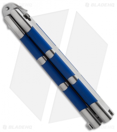 29 Knives Chris Olofson 5" Talon Balisong Butterfly Knife Blue G-10