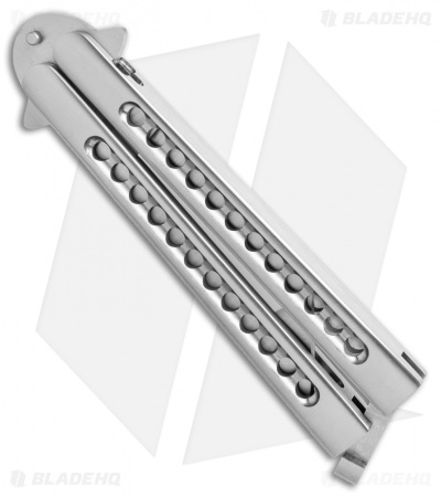 29 Knives Chris Olofson 3.75" Tanto Fluted Skeleton Butterfly Knife 