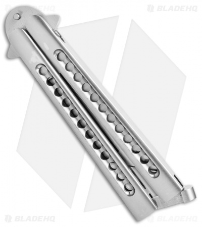 29 Knives Chris Olofson 3.75" Tanto Fluted Skeleton Butterfly Knife 