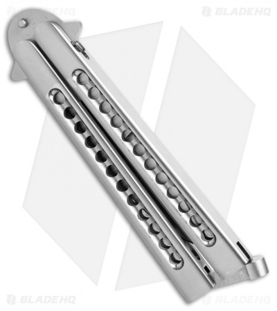 29 Knives Chris Olofson 3.75" Weehawk Fluted Skeleton Butterfly Knife 