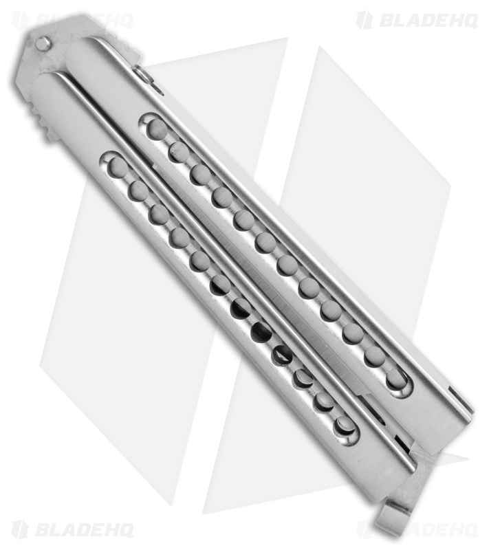 29 Knives Chris Olofson 3.75" Wharncliffe Fluted Skeleton Butterfly Knife 