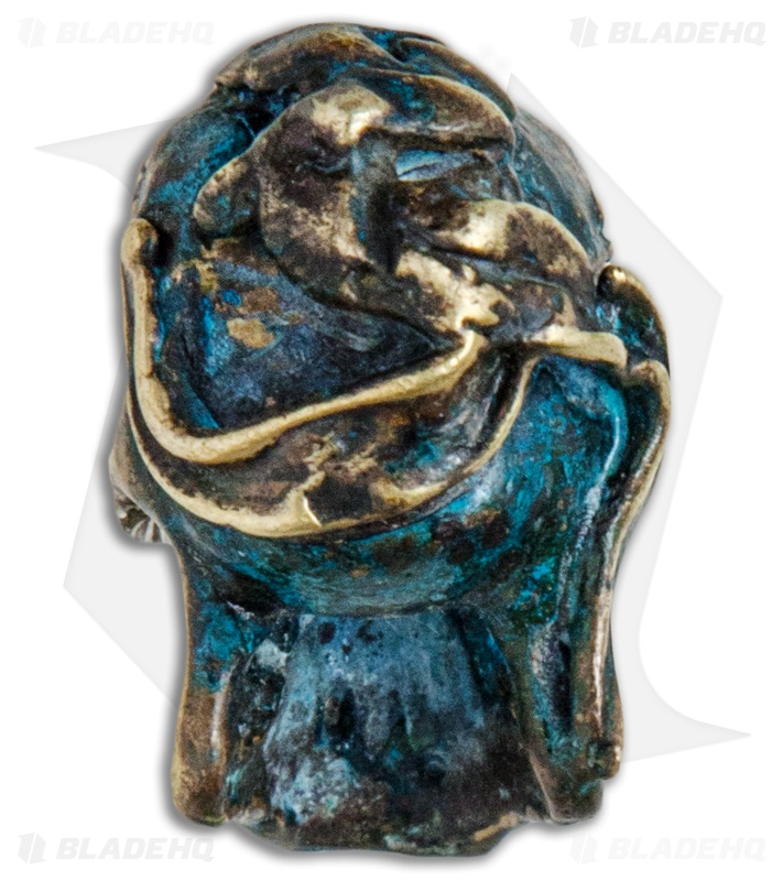 Andre de Villiers AdV Pirate Skull Bead - Brass/Antique