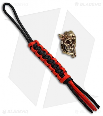 Andre de Villiers AdV Large Anchor Pirate Skull Bead - Brass/Copper
