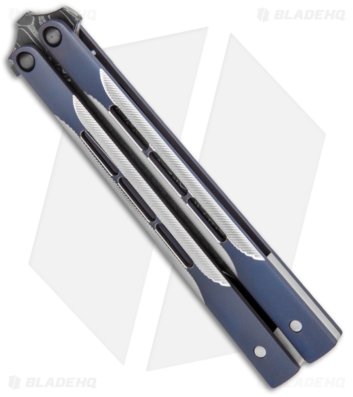 Biegler Bladeworks Custom Balisong Corsair Blade Show 2021 (4.3" Damascus)