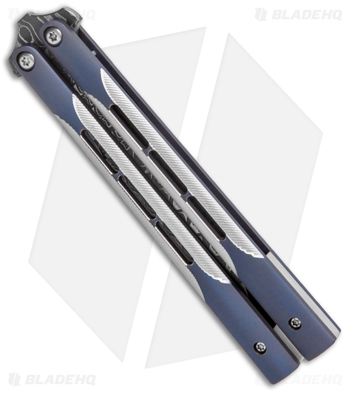 Biegler Bladeworks Custom Balisong Corsair Blade Show 2021 (4.3" Damascus)