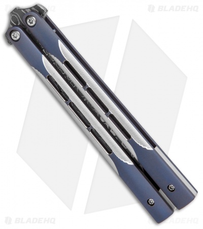 Biegler Bladeworks Custom Balisong Corsair Blade Show 2021 (4.3" Damascus)