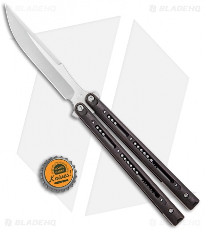 Biegler Bladeworks Custom Balisong Corsair FreeBalls Anodized Ti (4.3" Satin)