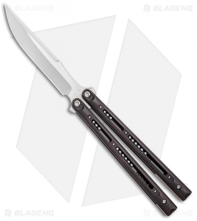Biegler Bladeworks Custom Balisong Corsair FreeBalls Anodized Ti (4.3" Satin)